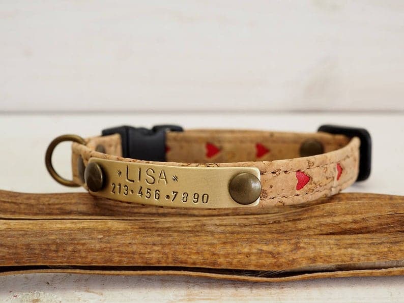 Collier pour chat en liège Collier pour chat en liège
