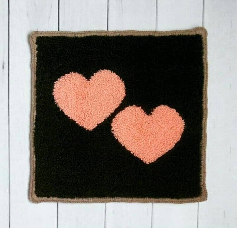 tapis coeur pour chat cadeaux saint valentin chat tapis coeur