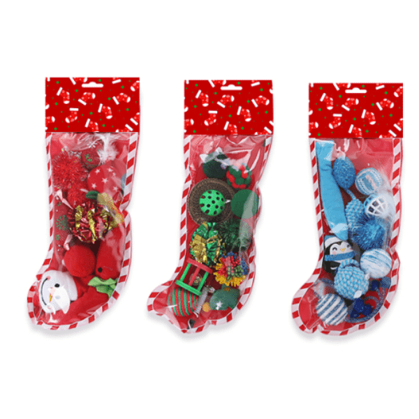 Chaussette de 10 jouets pour chat Chaussette de 10 jouets pour chat