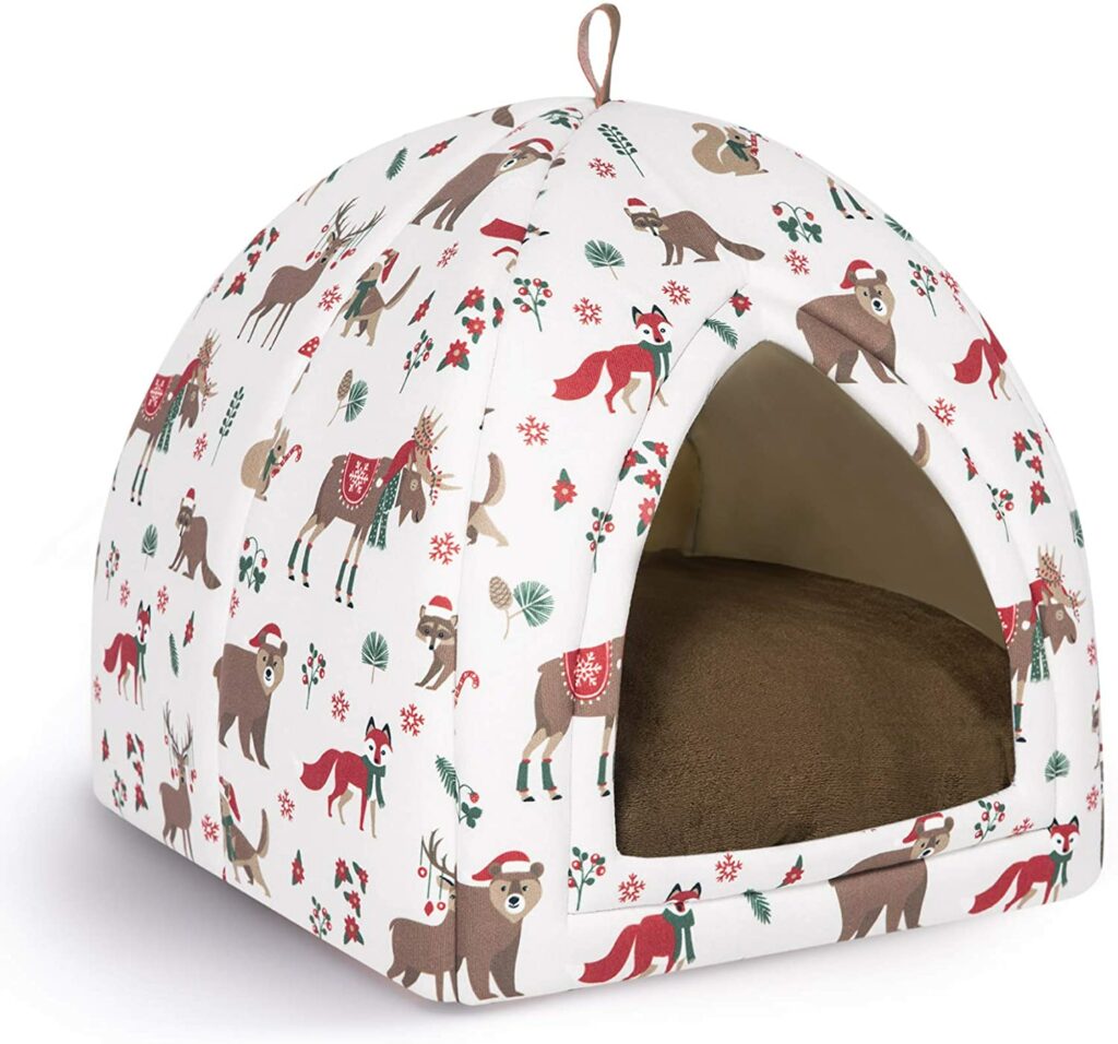 Niche Dome pour chat de Noël Niche Dome pour chat de Noël