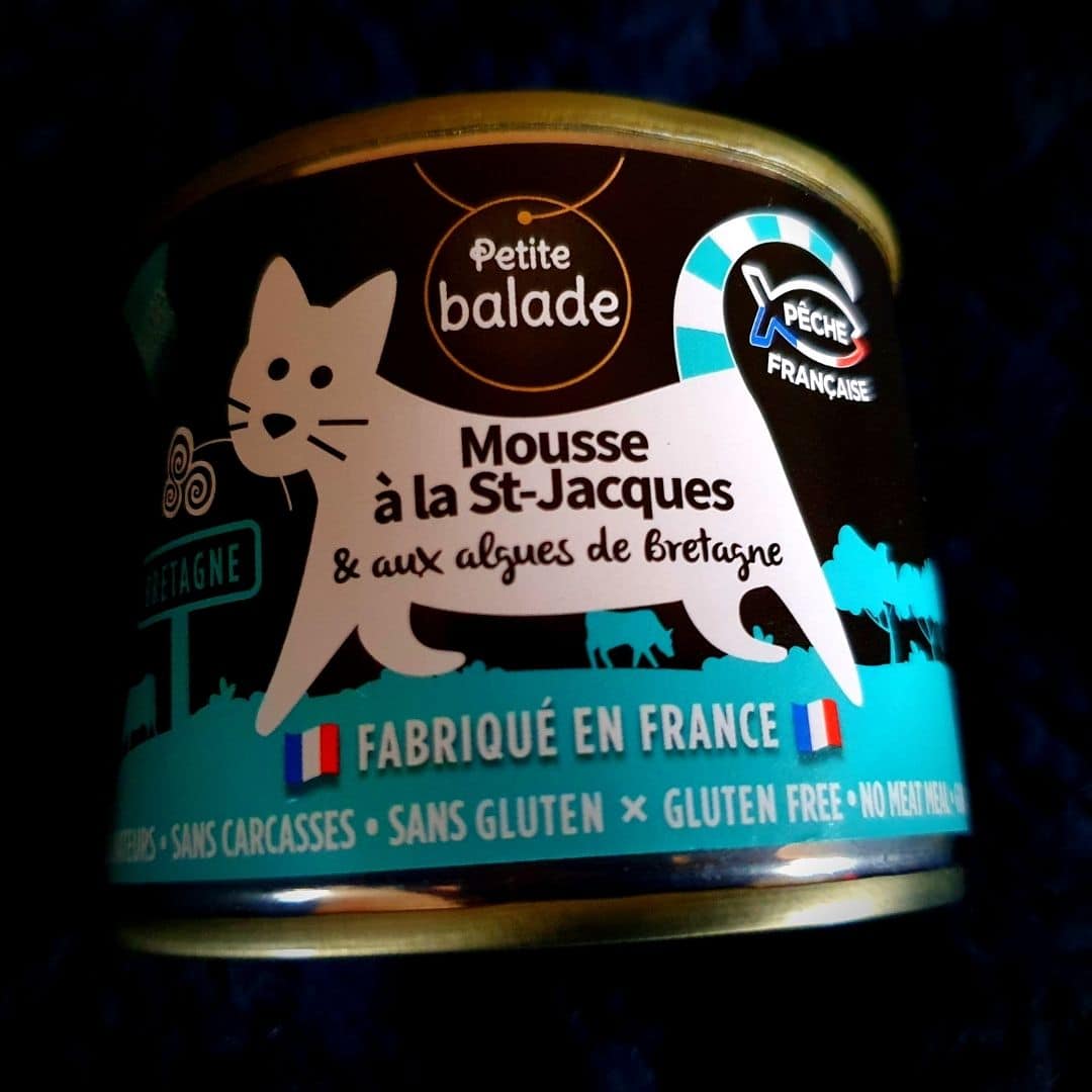 la box naturelle pour chat - patée Mousse de st jacques | La petit balade bretonne