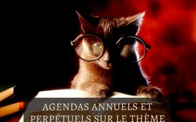 Des agendas annuels et perpétuels sur le thème des chats