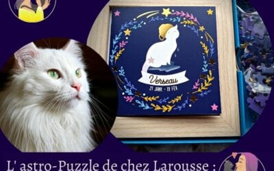 L’ astro puzzle de chez Larousse : chat et signe du zodiaque