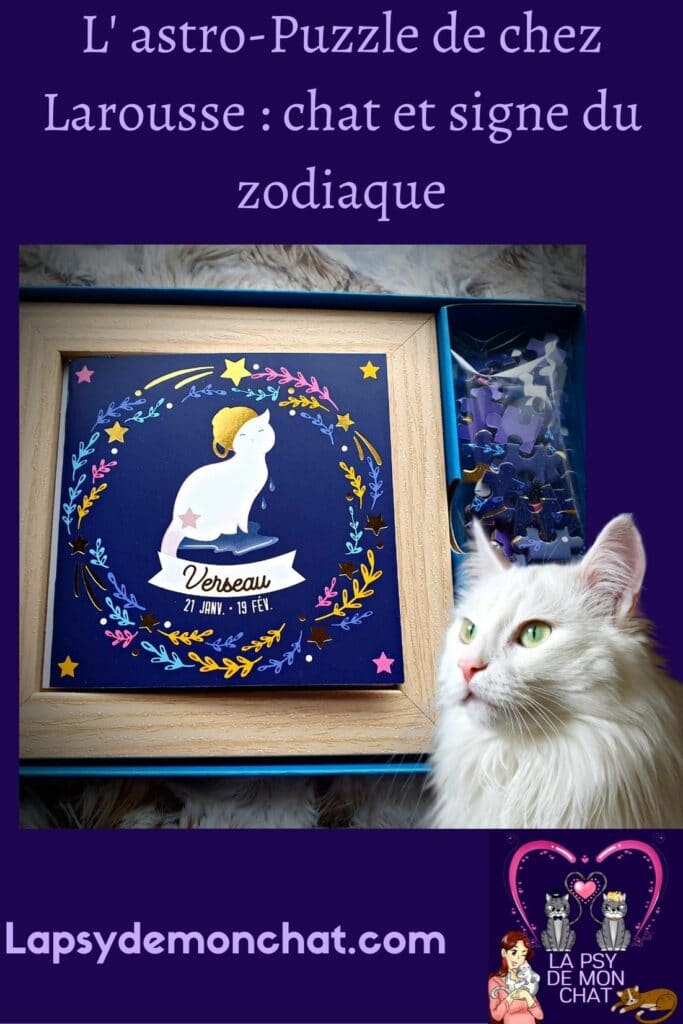 L' astro puzzle de chez Larousse chat et signe du zodiaque - pinterest