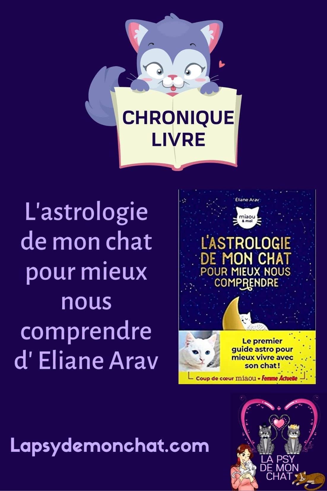 L’astrologie de mon chat pour mieux nous comprendre d’ Eliane Arav - pinterest