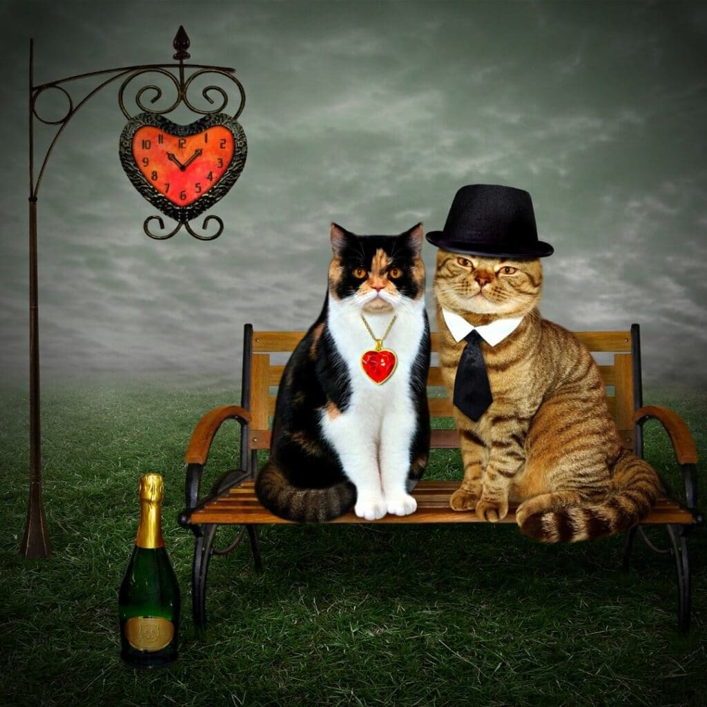 cadeaux chats st valentin pour le couple