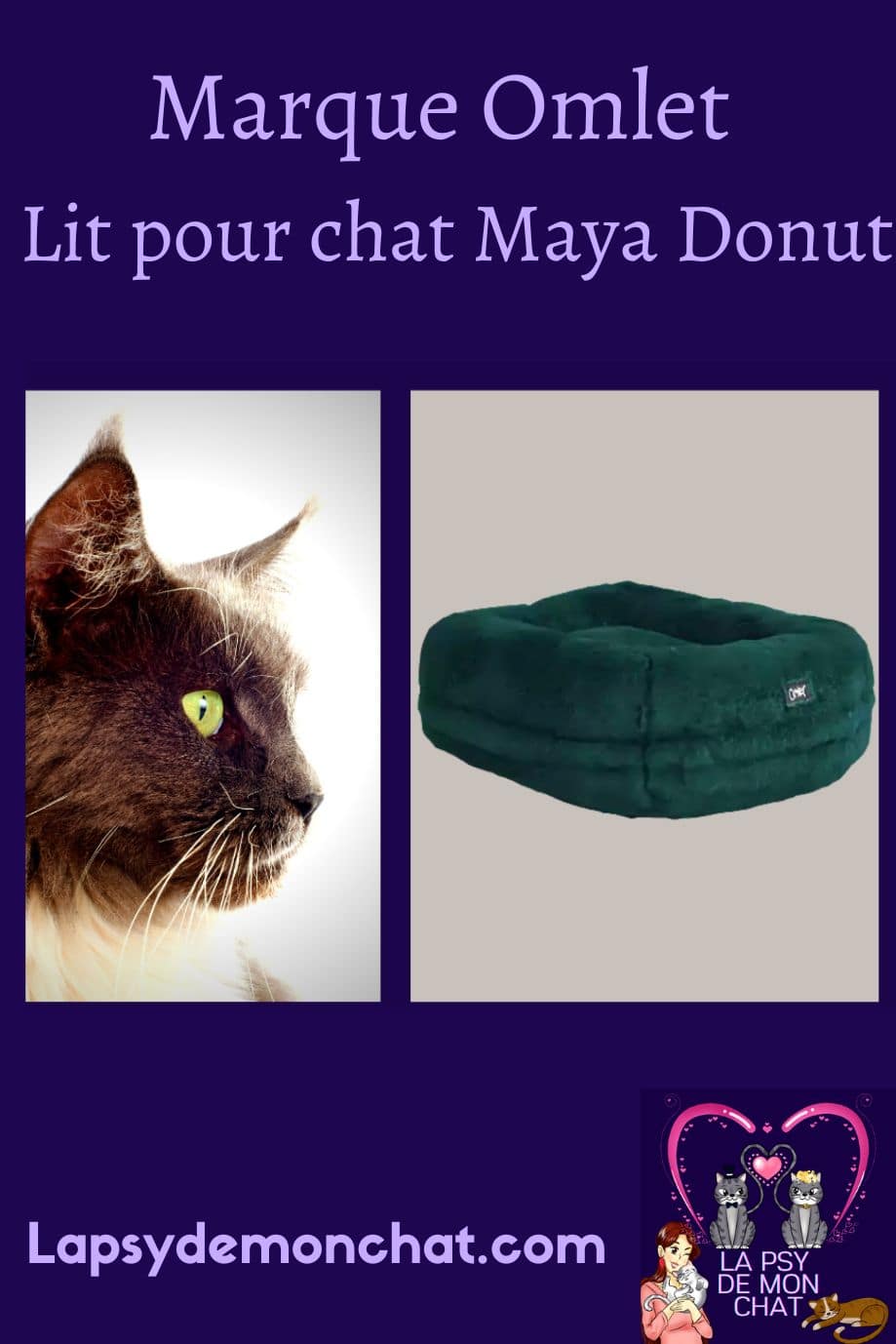 omlet - panier pour chat Maya Donut - pinterest
