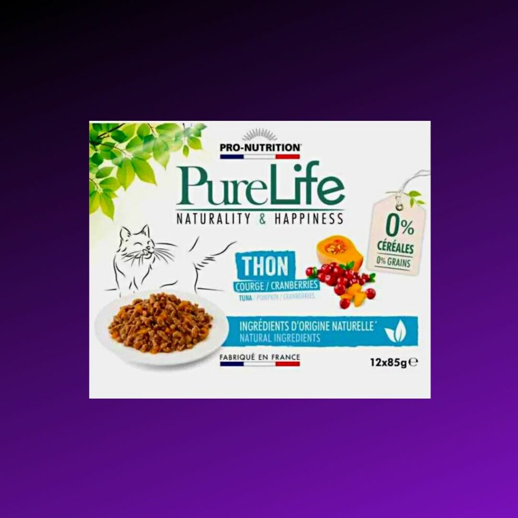 pâtées Pure Life pour chat au Thon de chez Pro-Nutrition