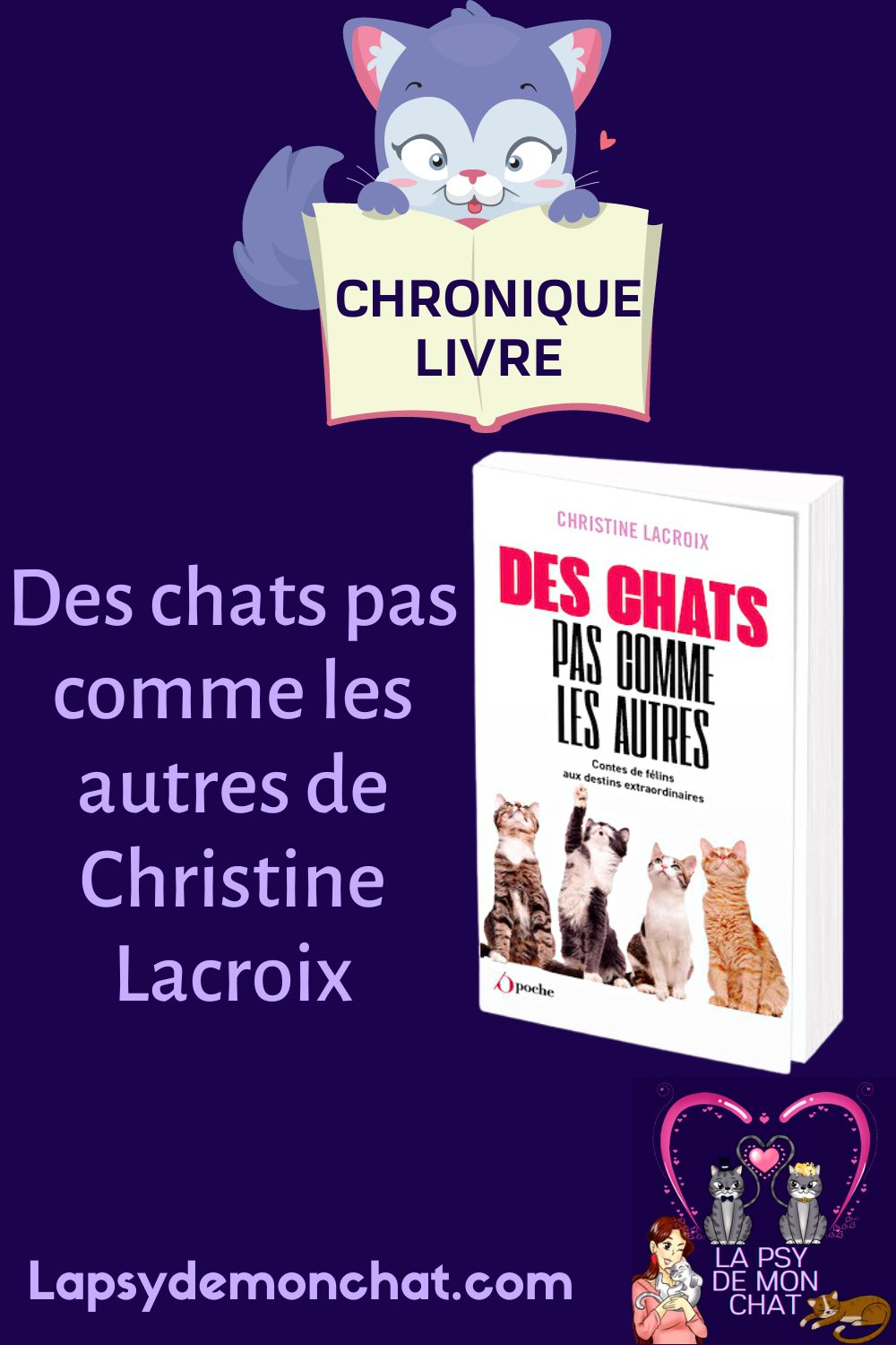 Des chats pas comme les autres de Christine Lacroix - pinterest