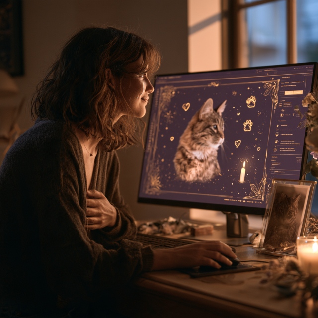 Créer un mémorial virtuel pour son chat décédé