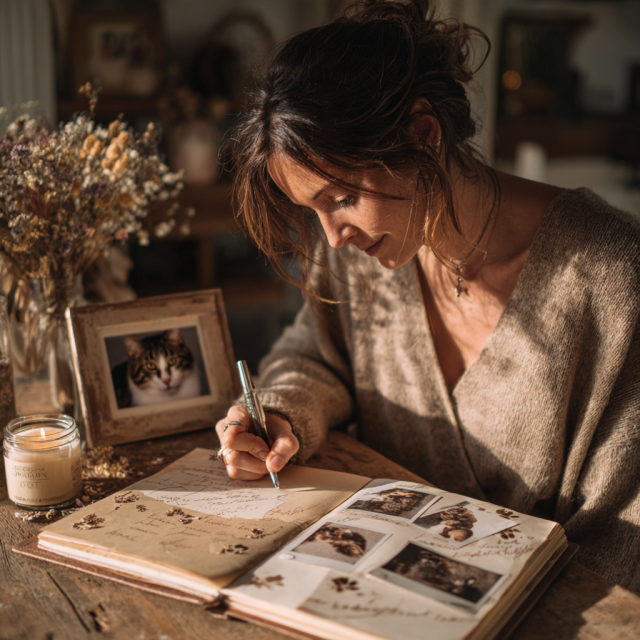 Tenir un journal du souvenir pour son chat
