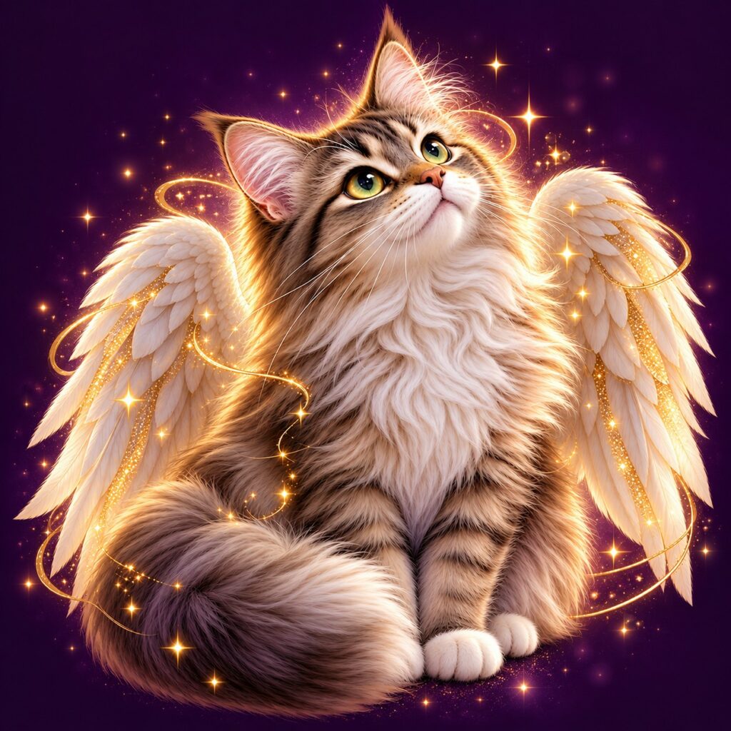 chat avec des ailes d'anges --
